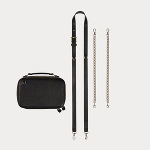 ♥ CAMERON BANDOLIER BAG SET ♥
Convertible Bag Without Case in Black/Gold